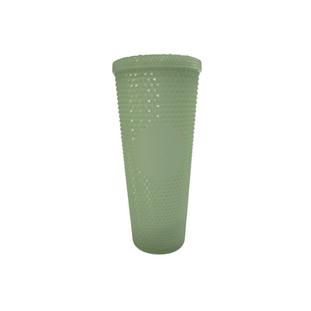 Starbucks Glow In The Dark Cold Cup‎ Light Green Studded Tumbler Grande 24 Oz